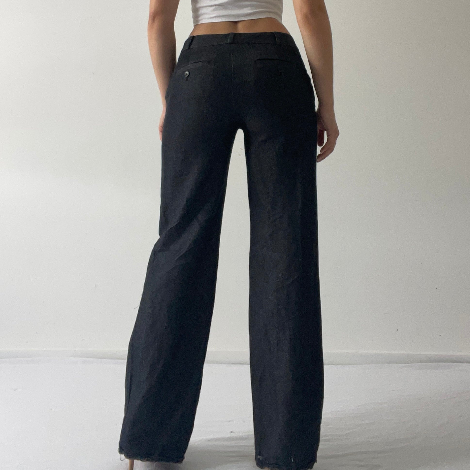 Low Rise Wide Leg Pants | 6-8