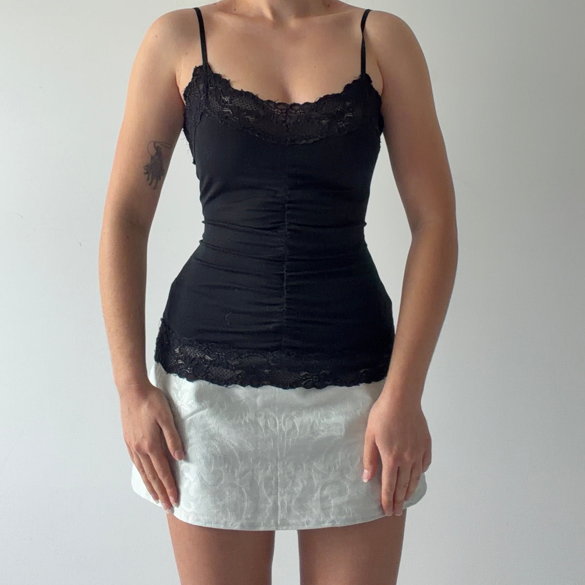 Patrice Breal Lace Ruched Cami | 8-10