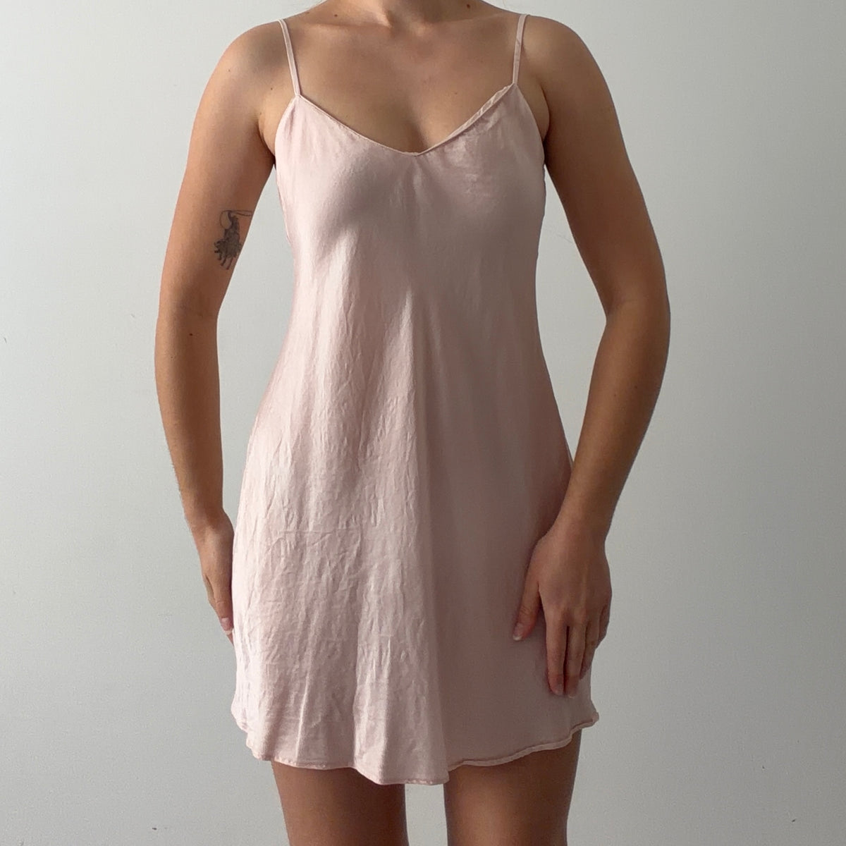 August Silk Mini Slip Dress | 6-8