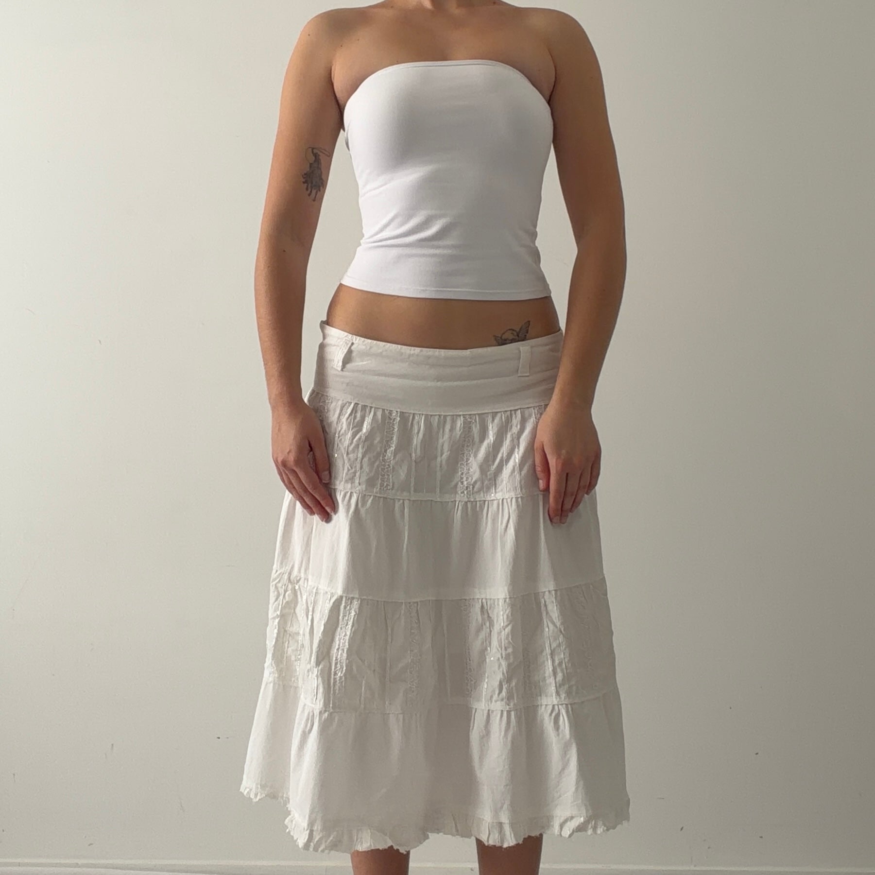 Viva Tiered Midi Skirt | 8-10