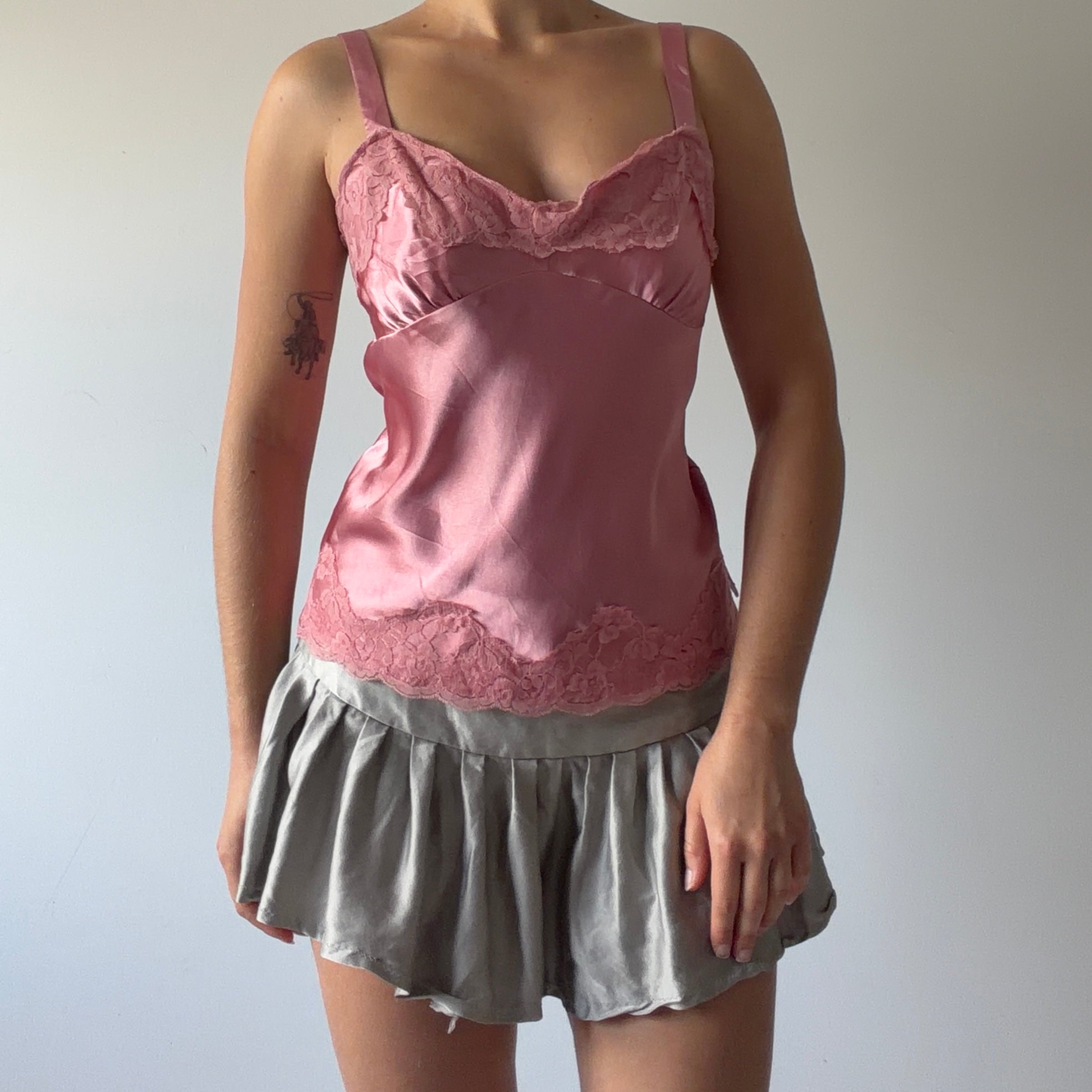 Satin Lace Cami Top | 10-12