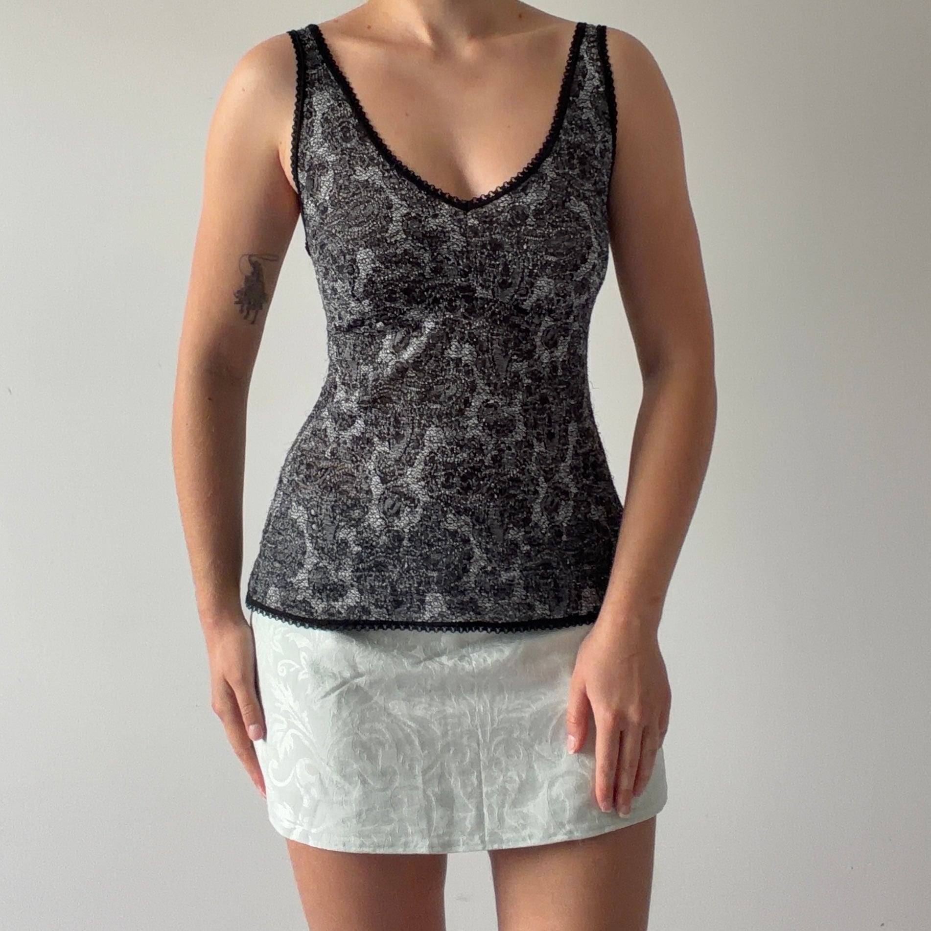 Damart Lace Mesh Cami | M