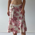 New York Company Silk Midi Skirt | L