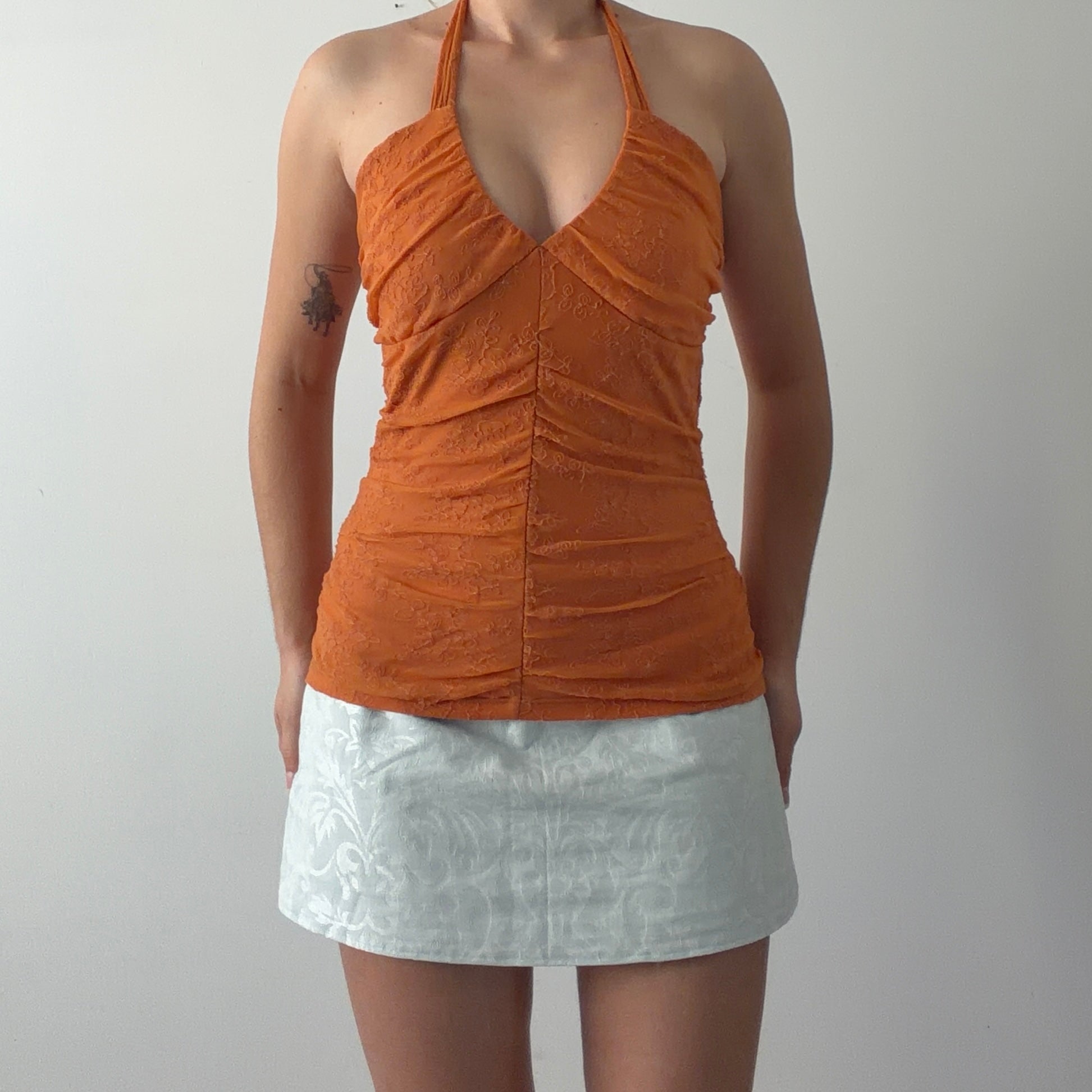 Le Chateau Lace Halter Top | S