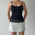 Simon Chang Beaded Crochet Top | M