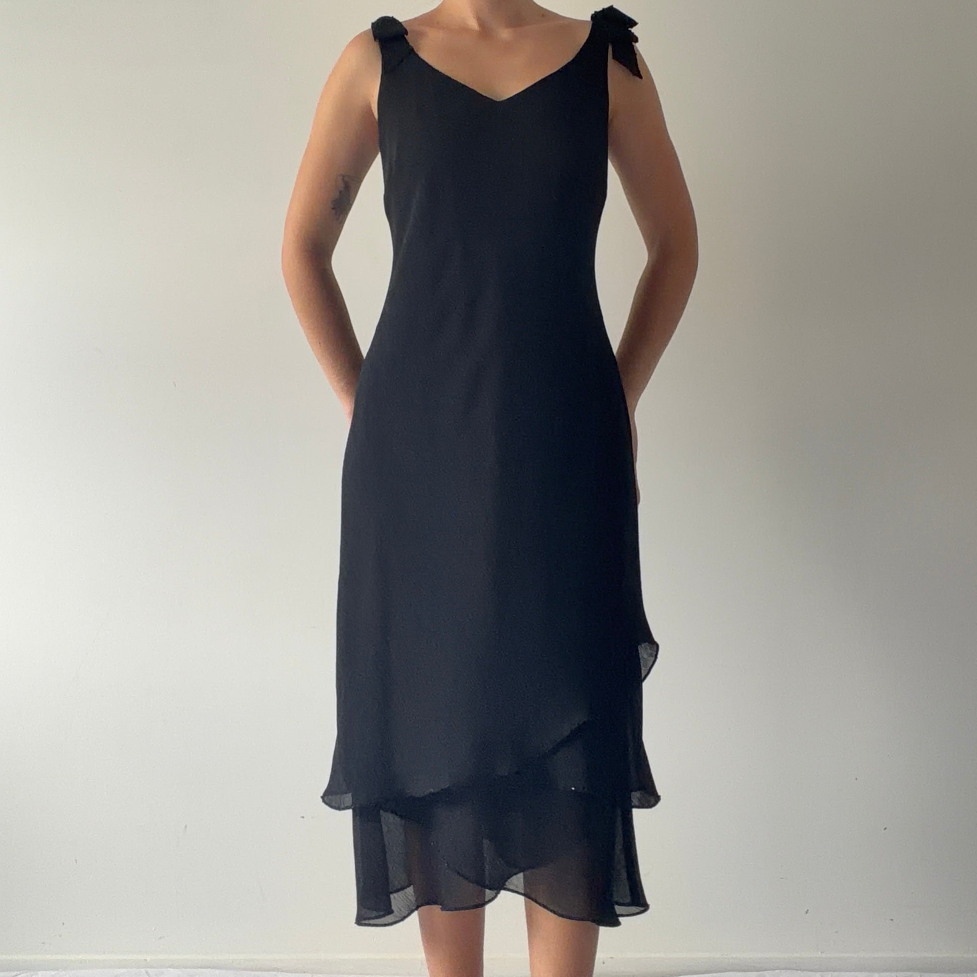 Evan-Picone Ruffle Dress | 10-12