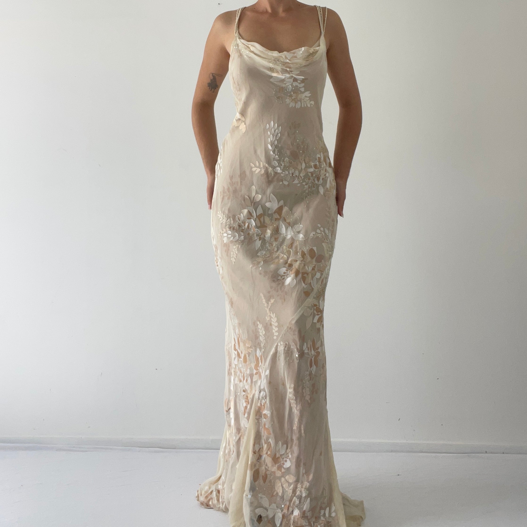 Monsoon Silk Beaded Dress | 8-10