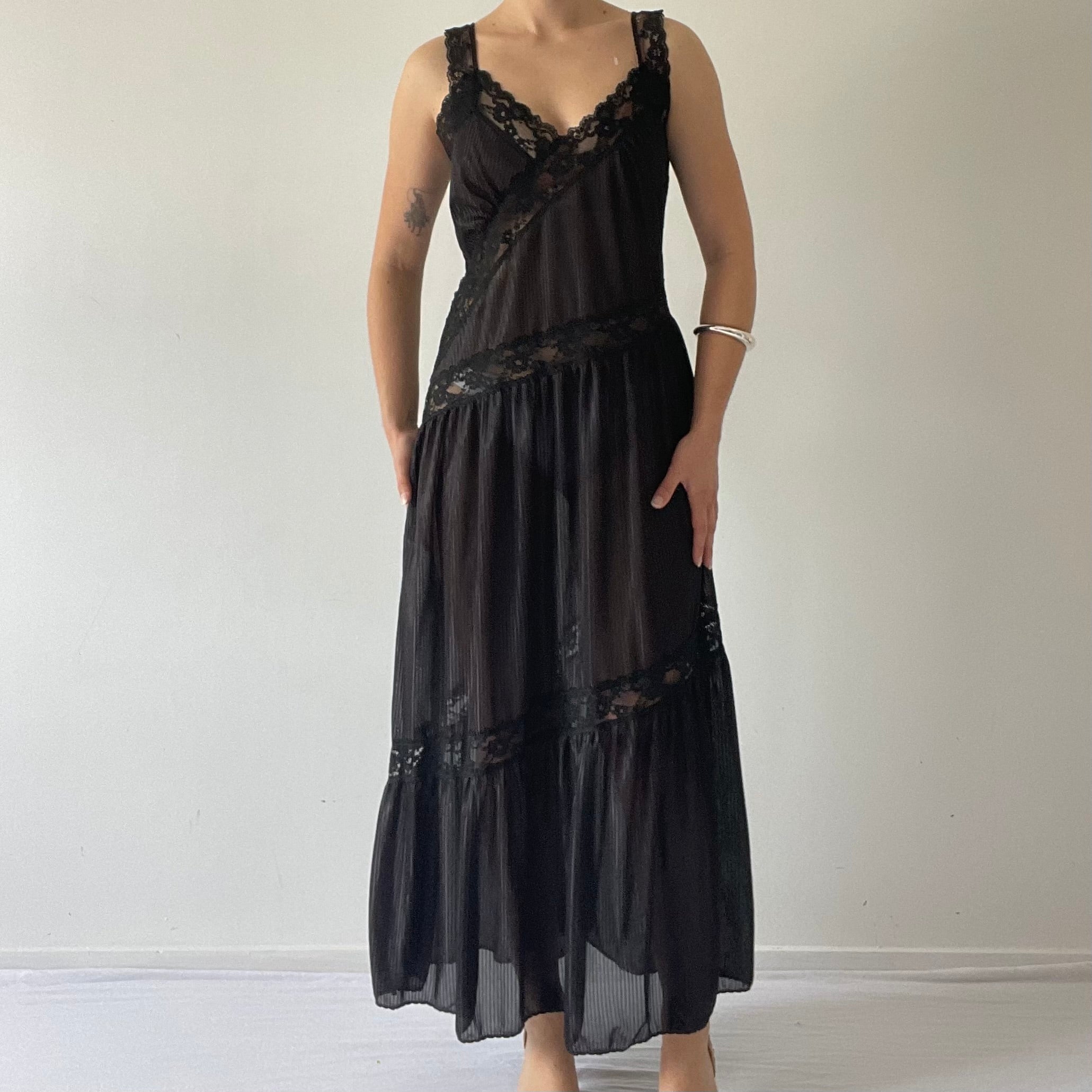 Lingerie Lace Slip Dress | 10-12