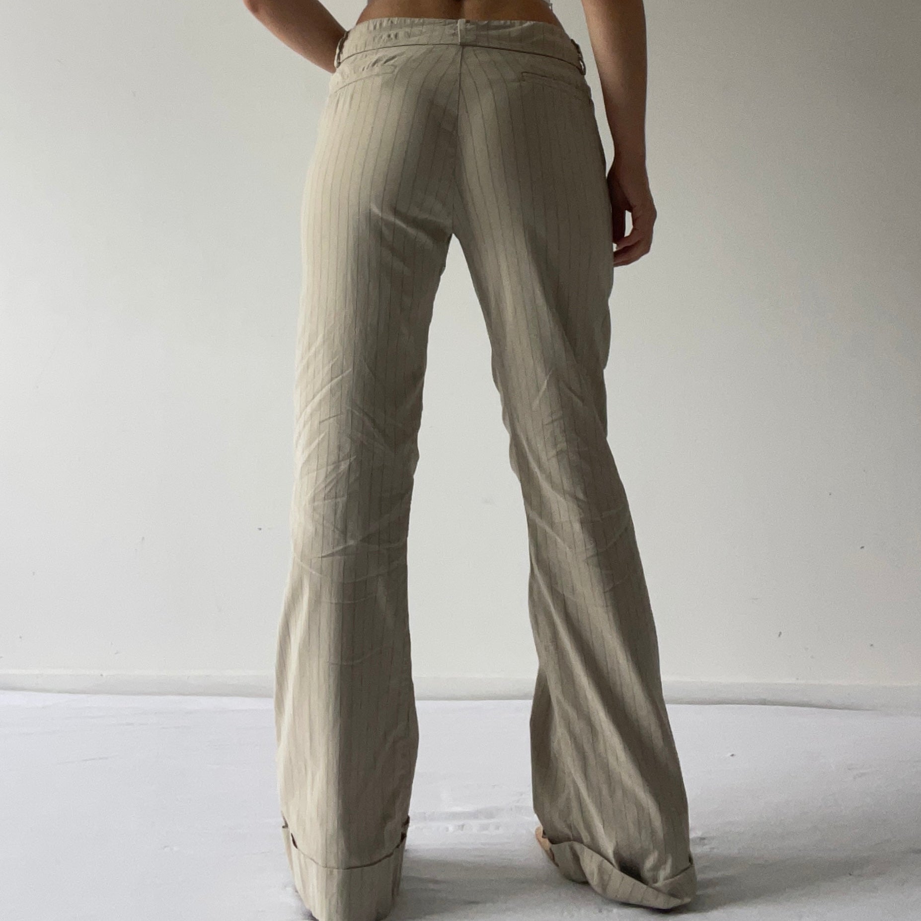 Cue Pinstripe Wide Pants | 10-12