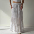 Anna Karel Tiered Maxi Skirt | M