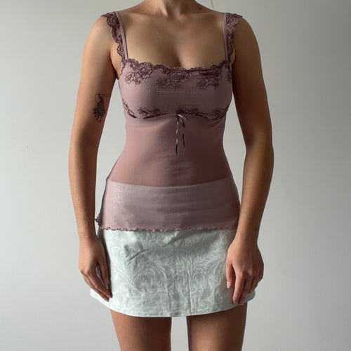 Gilligan & O'Malley Lace Cami | 6-8