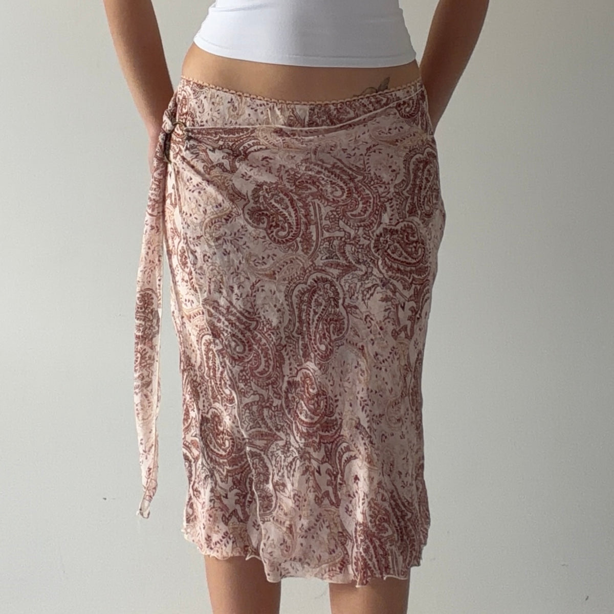 Mimi Chica Paisley Midi Skirt | 6-8