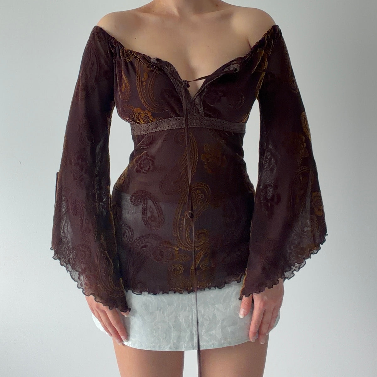Ici & Maintenant Bell Sleeve Top | Made in France | L
