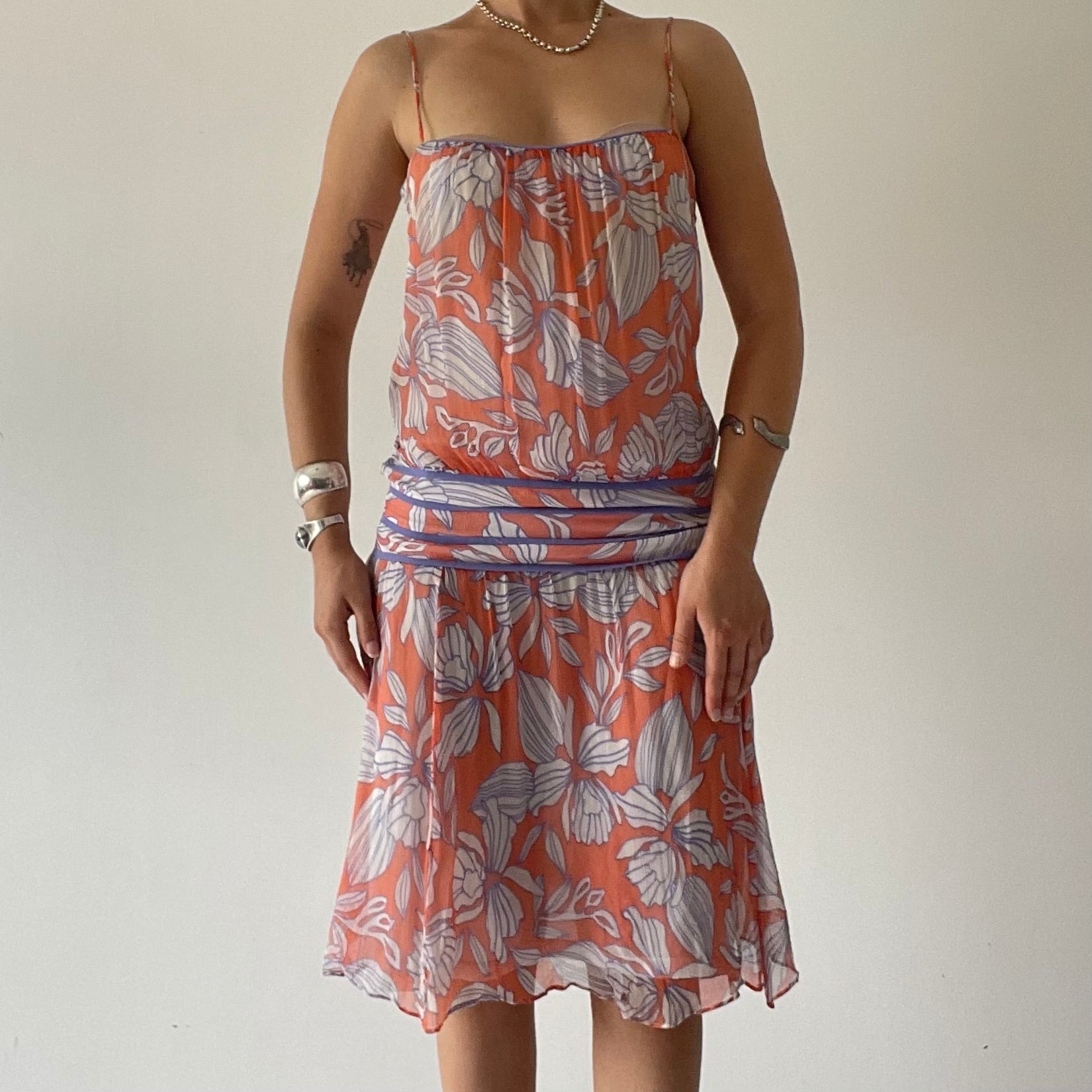 Kookai Silk Drop Waist Mini | 6-8