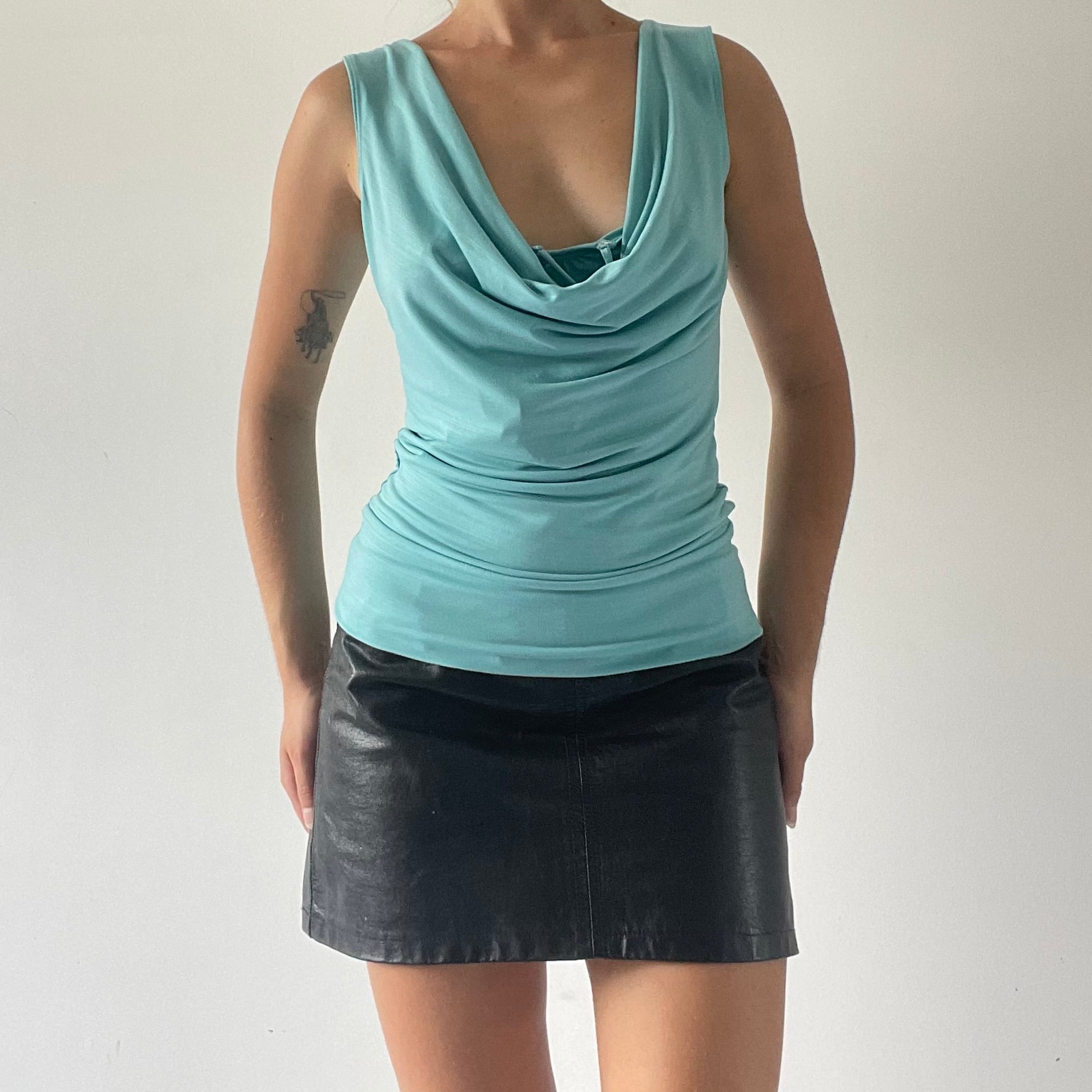 Cowl Halter Top | Made in USA | 6-8