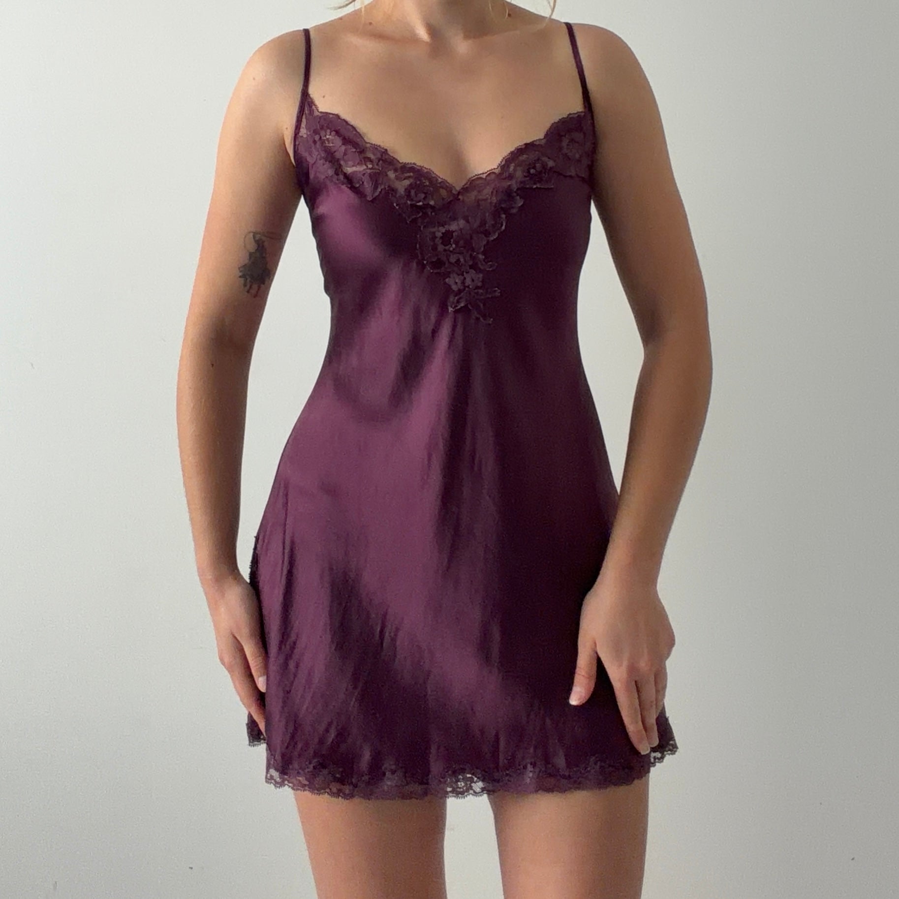 Victoria's Secret 2002 Silk Mini Slip Dress | M