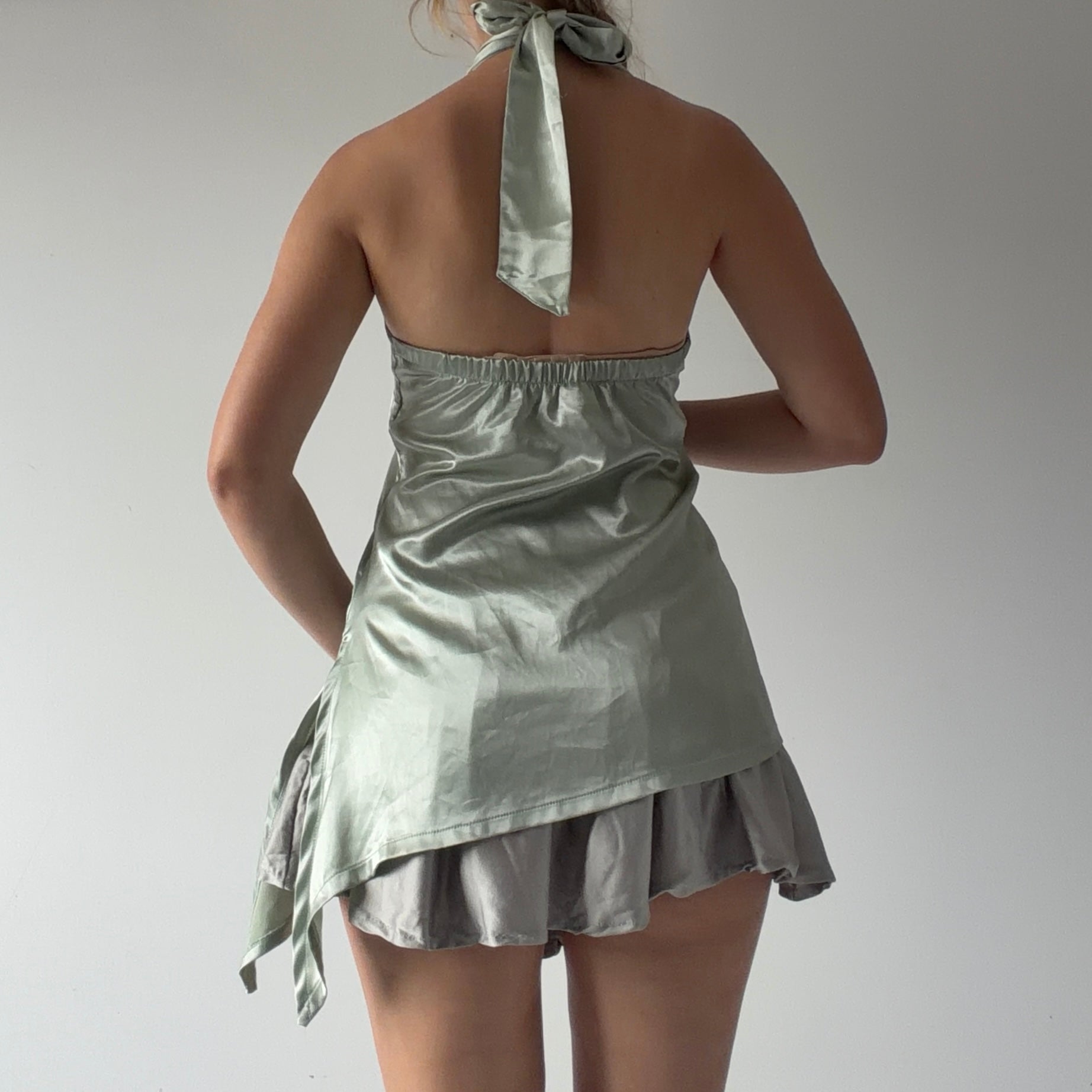 Kilt Satin Halter Top | Made in NZ | 10-12