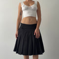 Coast Pleat Midi Skirt | 6-12