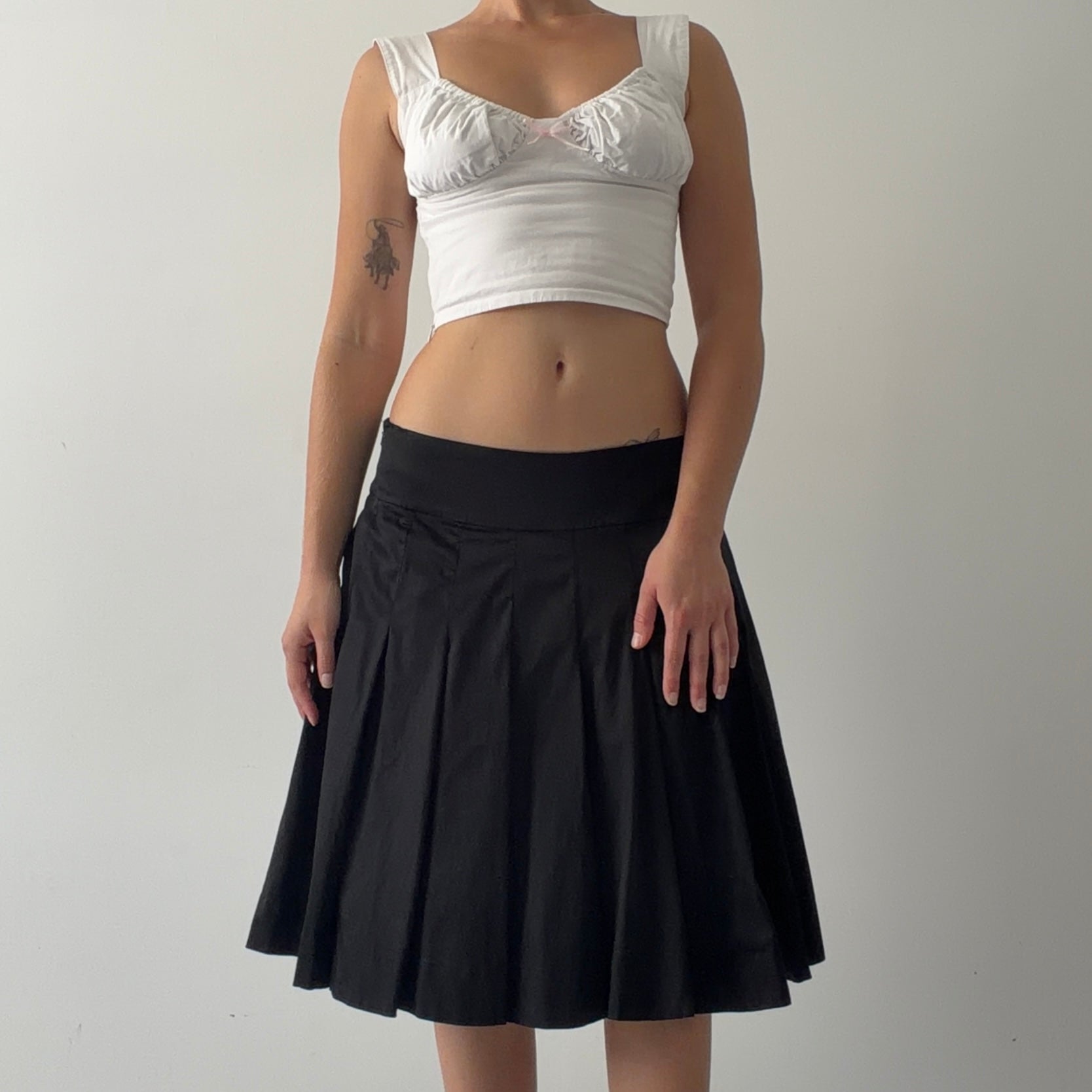 Coast Pleat Midi Skirt | 6-12