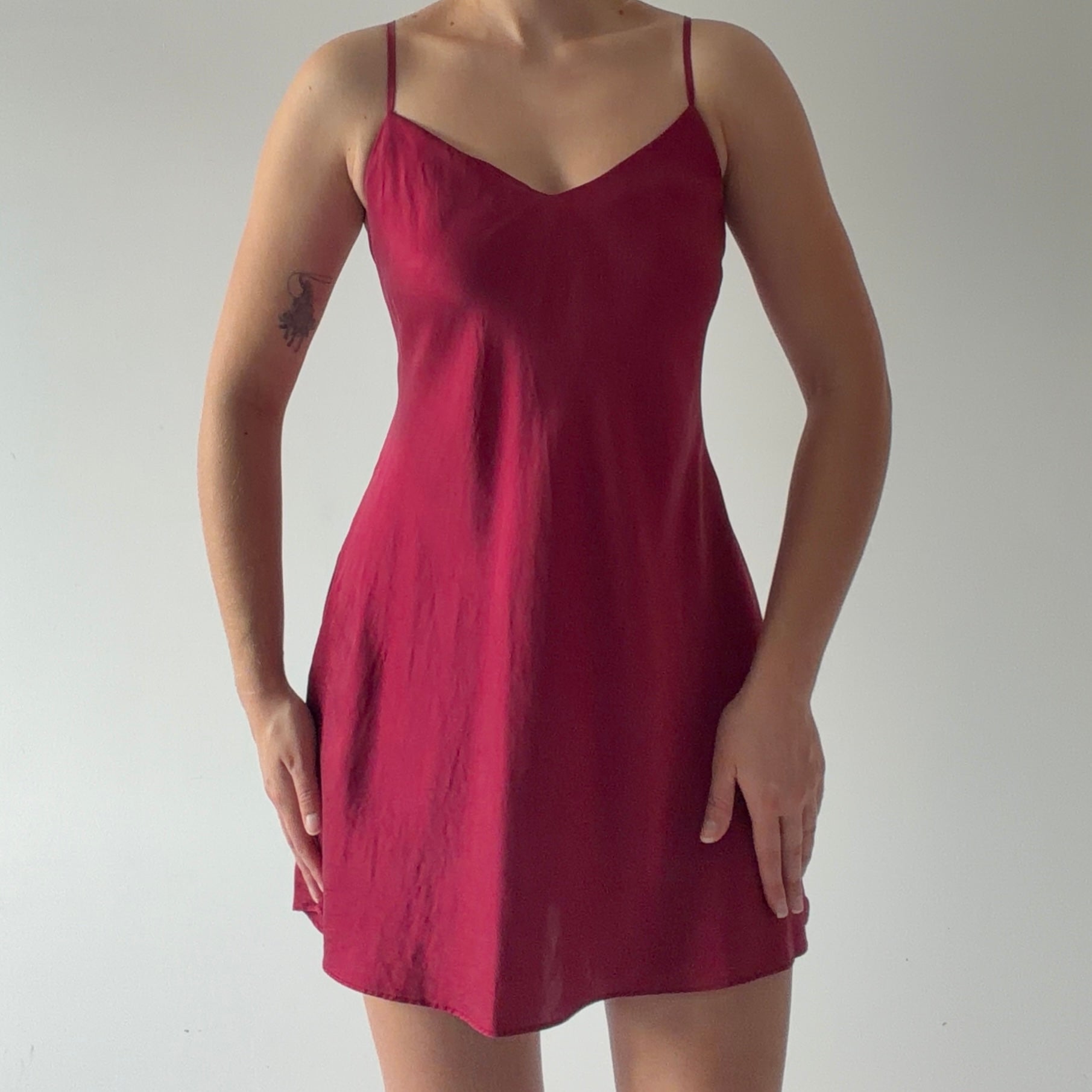 August Silk Slip Dress | M