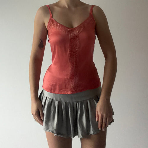 Etam Silk Beaded Cami | 8-10
