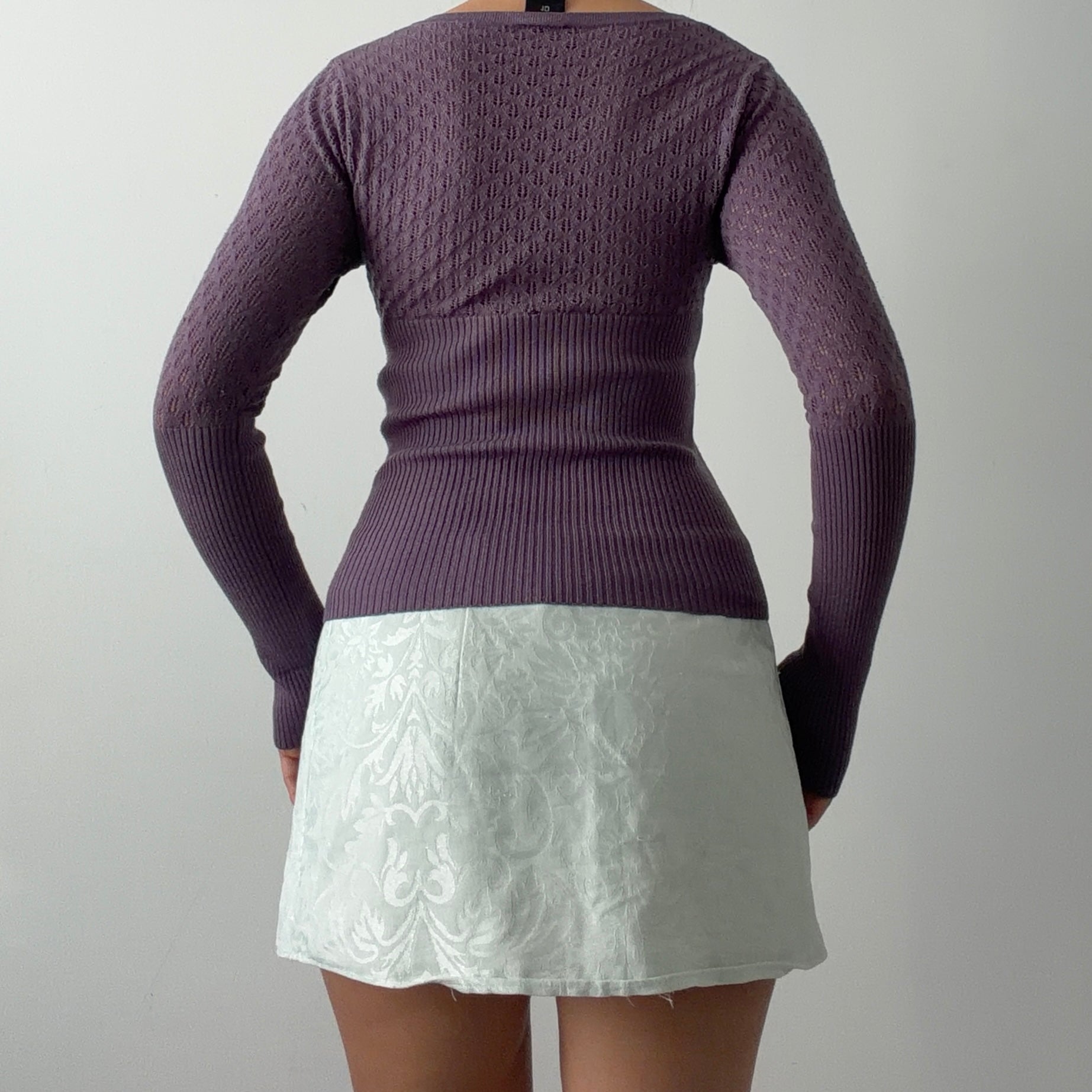 90s Glassons Pointelle Knit | 6-8