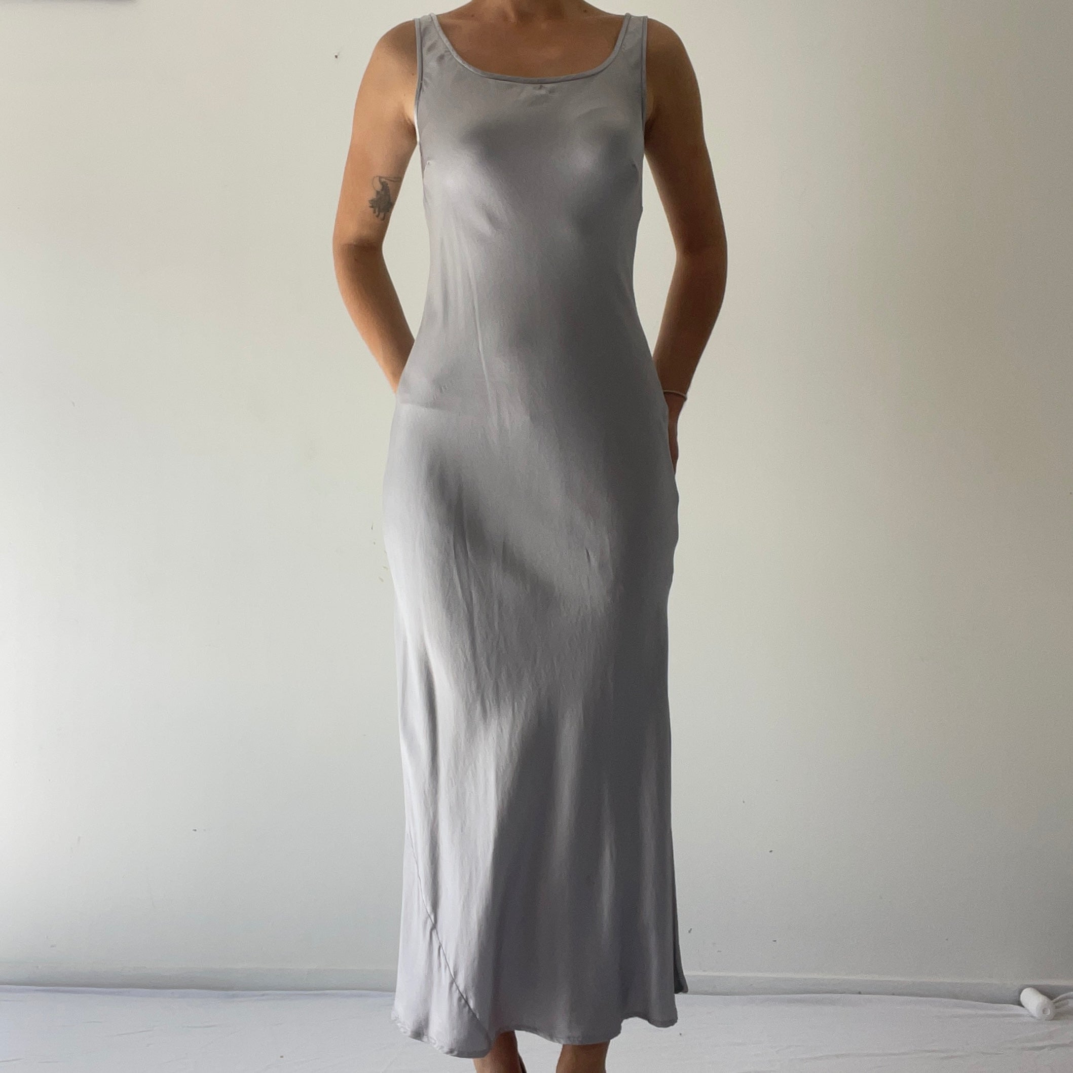 Von Troska Bias Silk Midi Slip Dress | Made in Australia | S