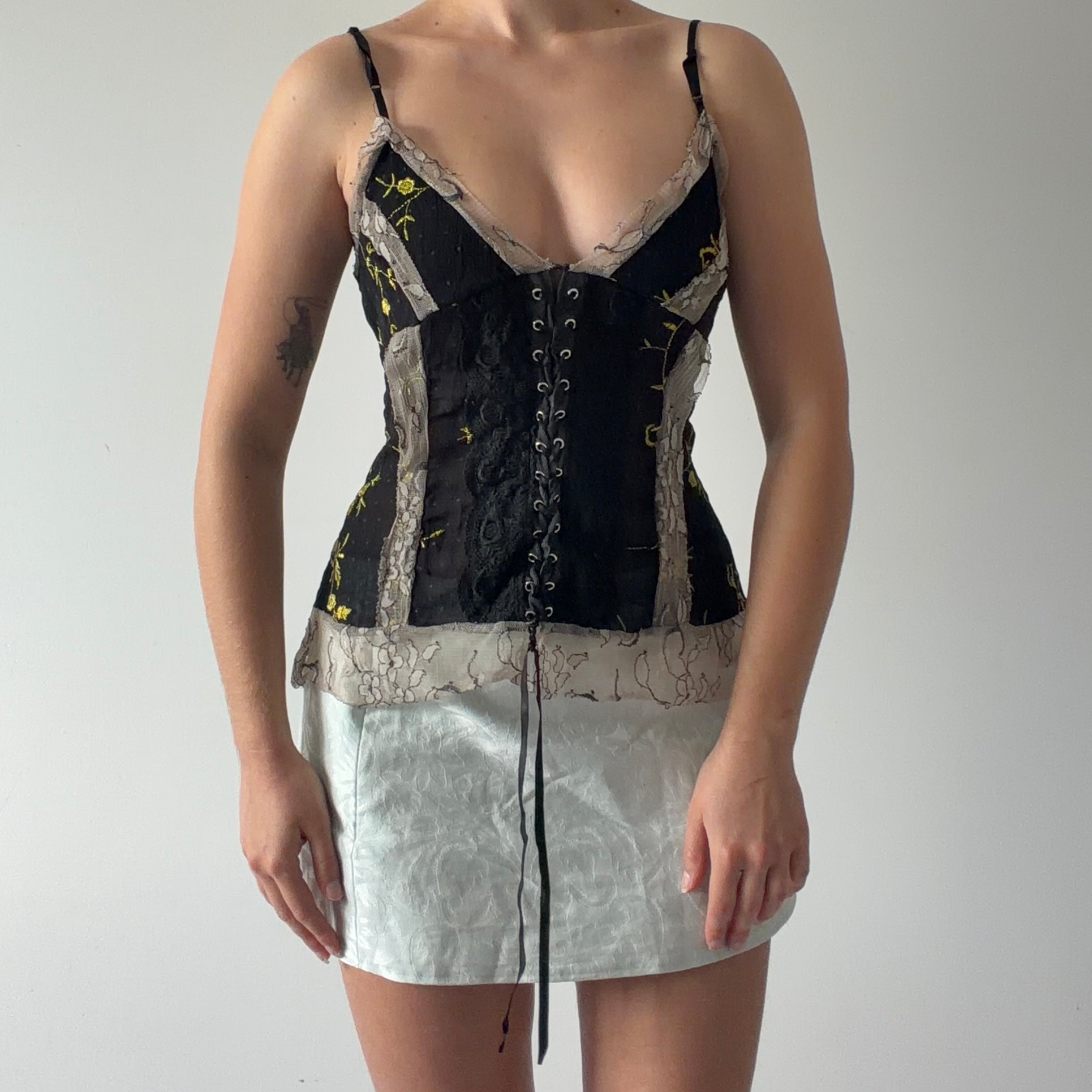 True Light Embroidered Cami Top | M
