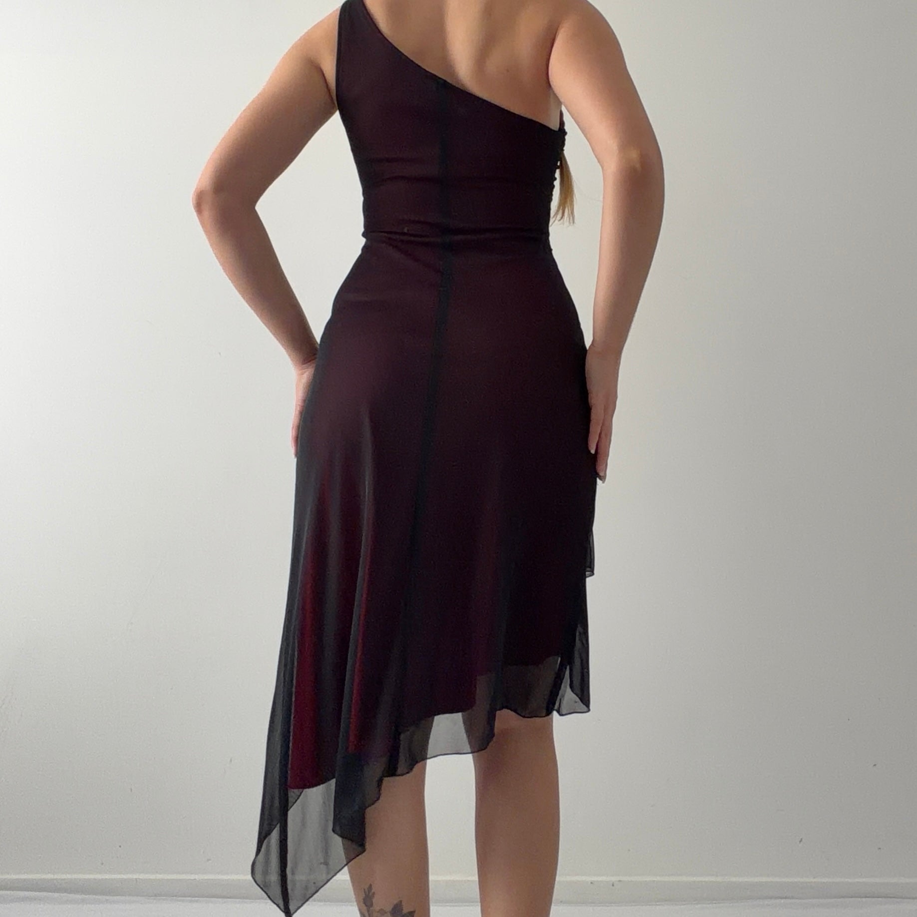 City Triangles Asymmetric Midi Dress | Made in USA | M