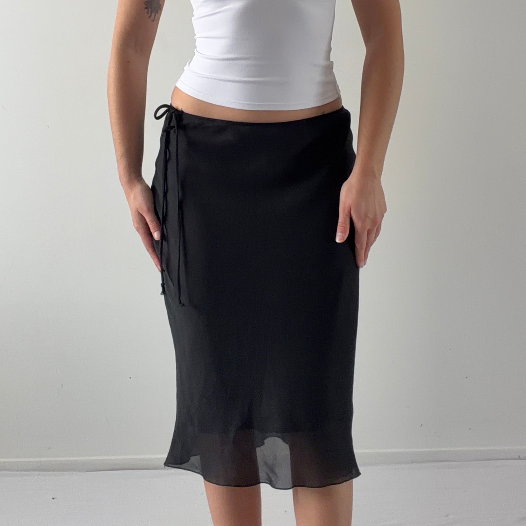 Iz Byer Midi Skirt | Made in USA | 6-8