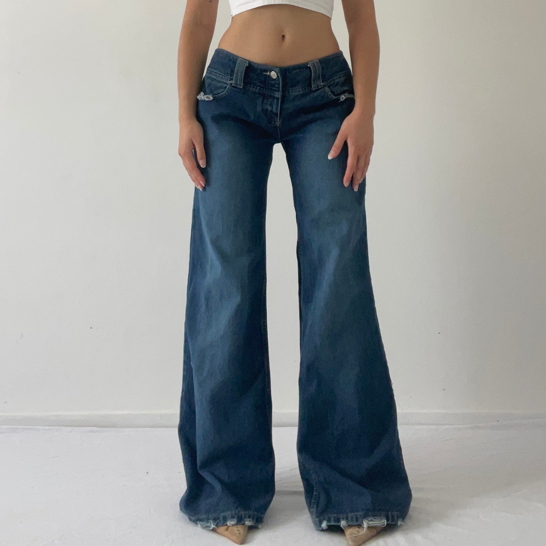 Roxy Low Rise Wide Jeans | 8-10