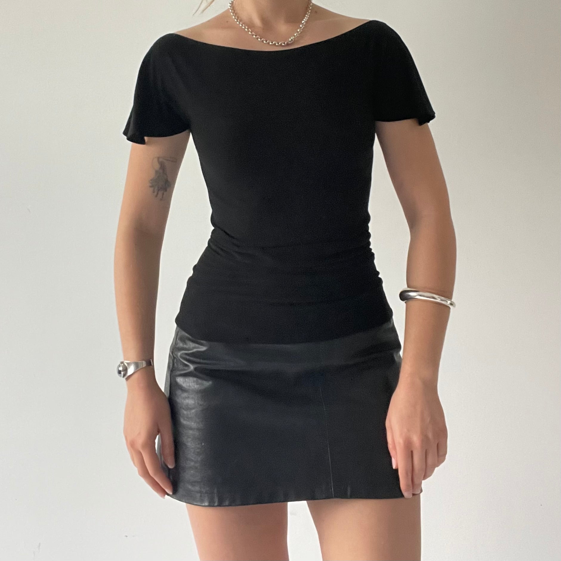 Boat Neck Fitted Top | 6-8