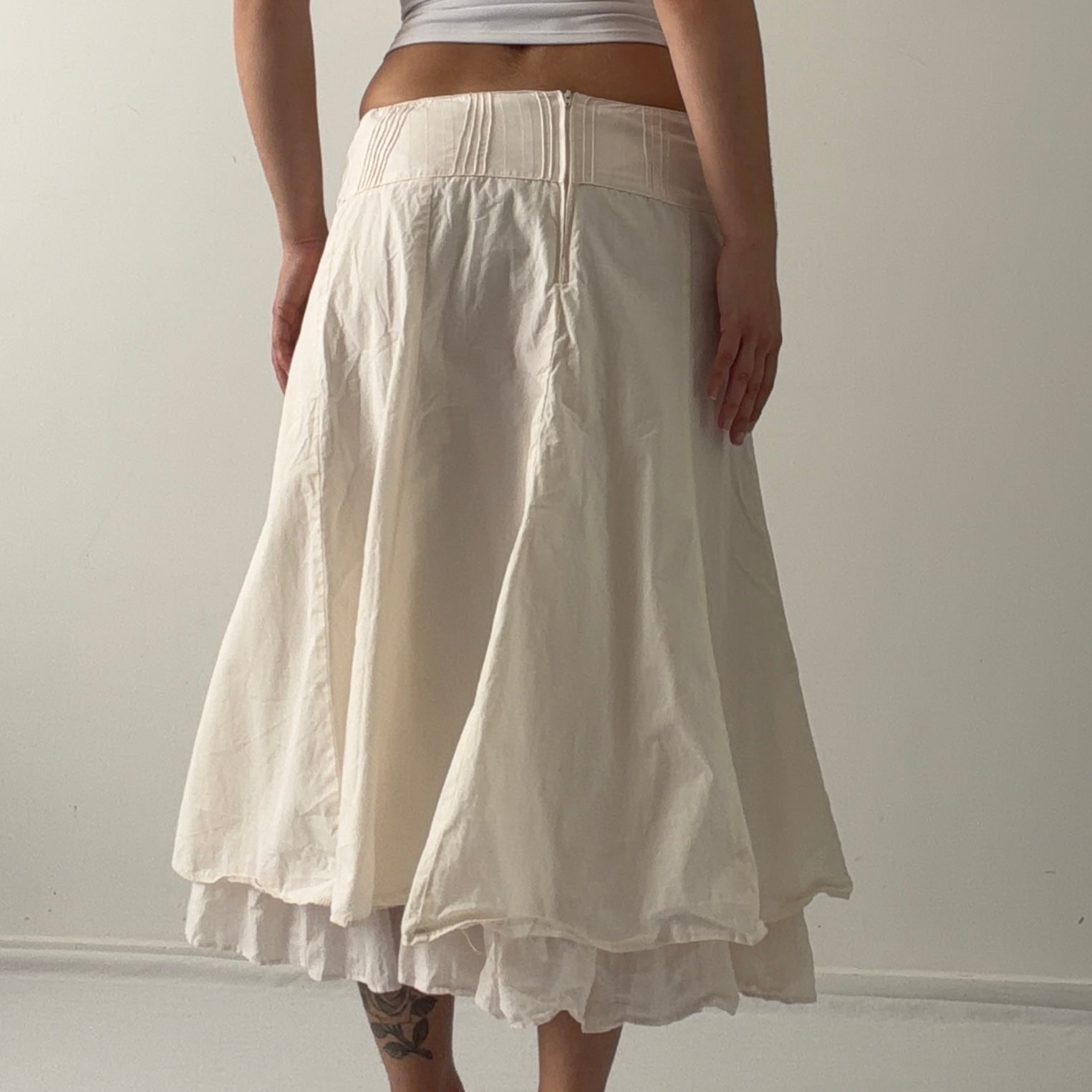 Camaieu Cotton Midi Skirt | 8-12