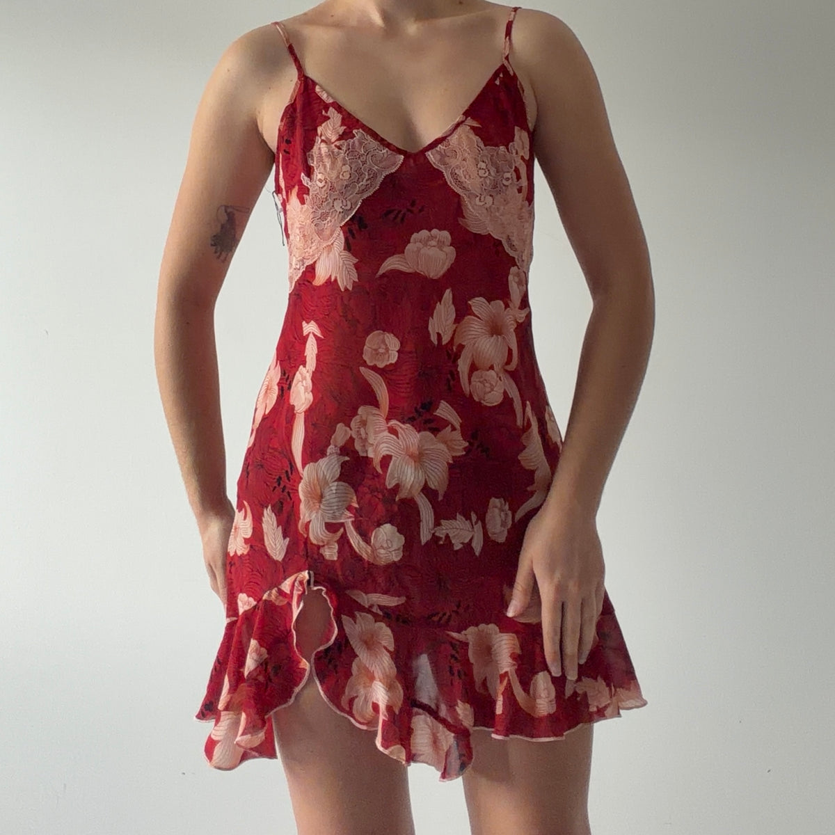 Sensara Floral Mini Slip Dress | S