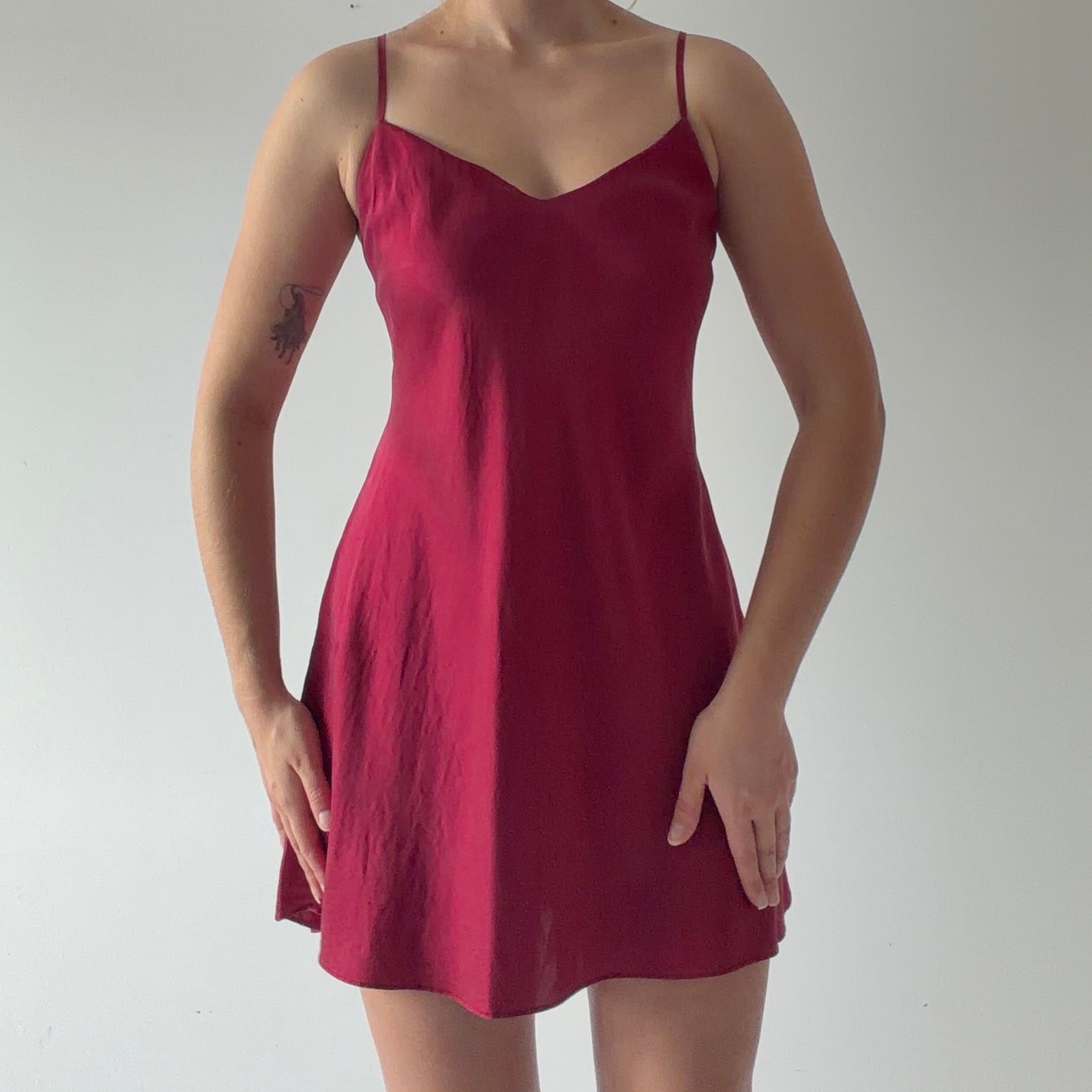 August Silk Slip Dress | M