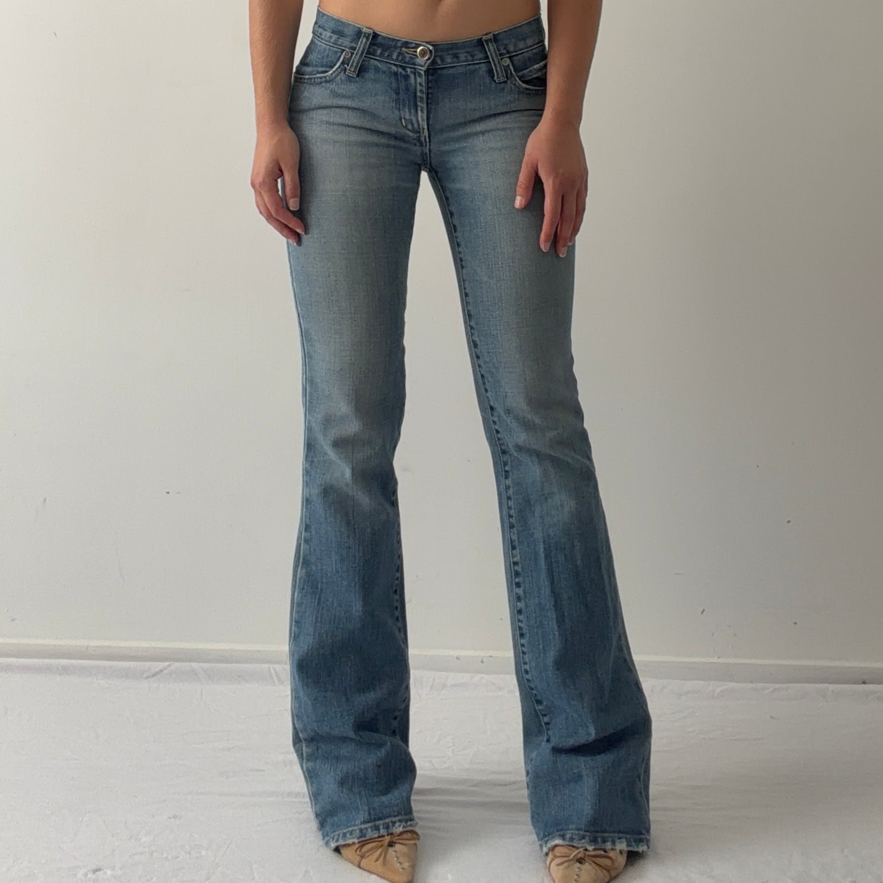 Nobody Low Rise Bootcut Jeans | Made in Australia | XS