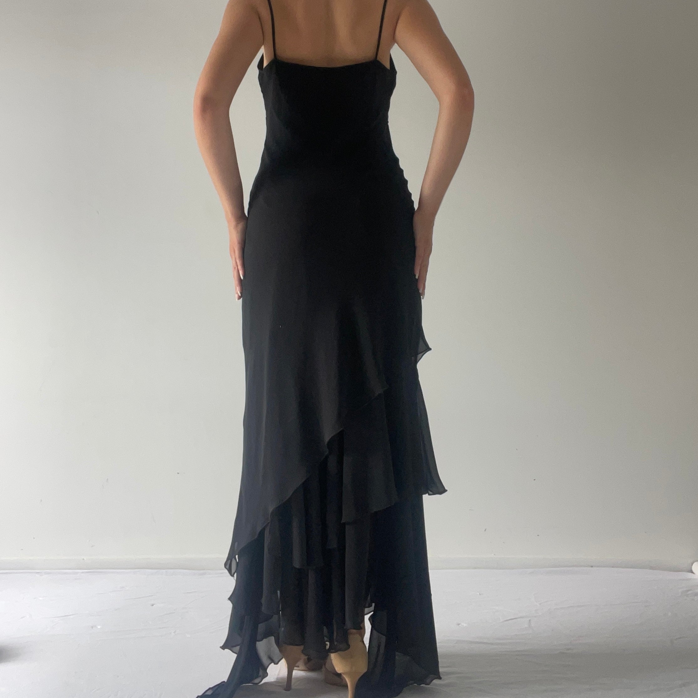 Truworths Asymmetric Ruffle Maxi Dress | 8-10