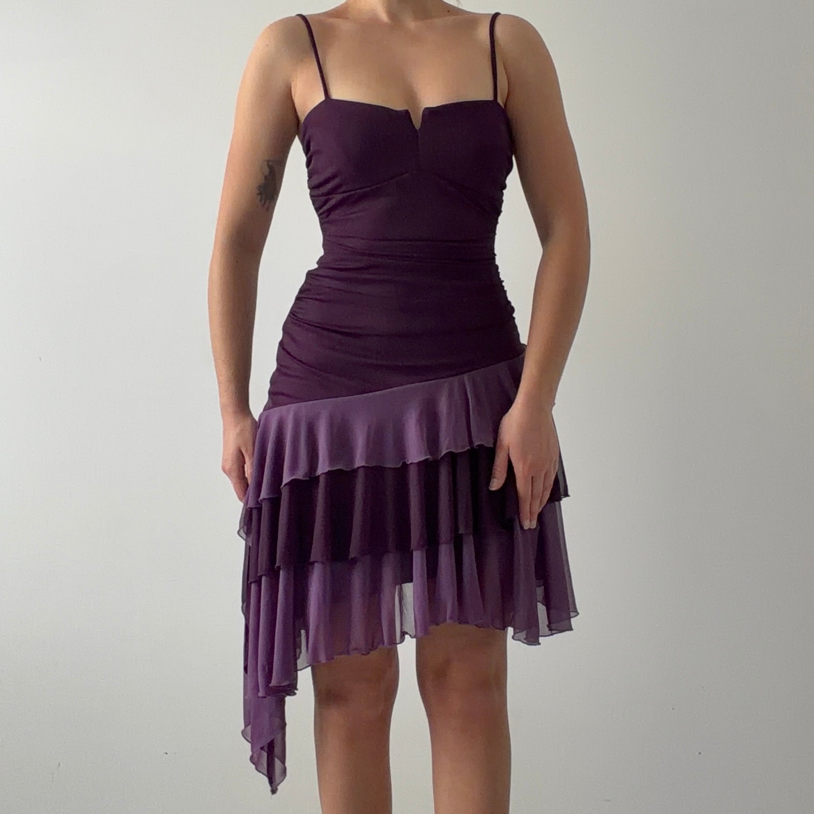 City Triangles Mini Ruffle Dress | XS