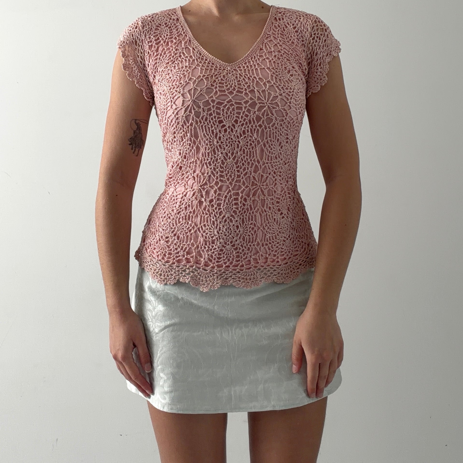 00s Crochet Top | M