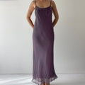 Iridescent Silk Bias Maxi Dress | 10-12