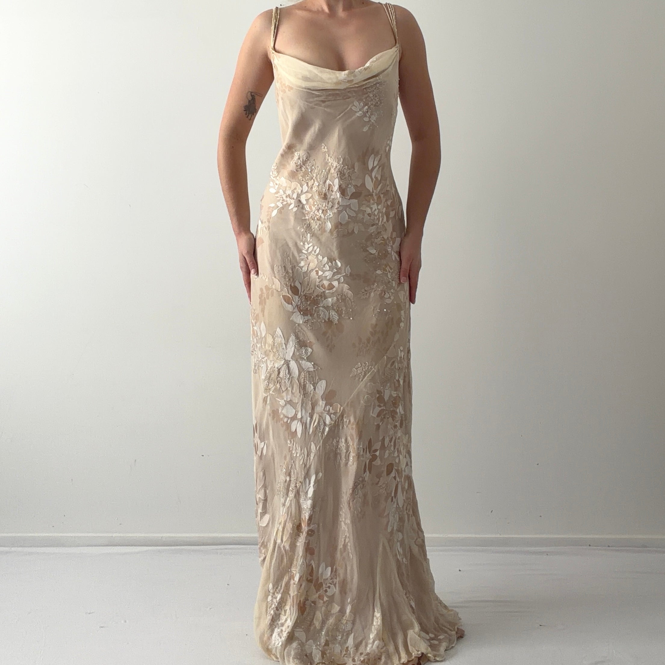 Monsoon Silk Burnout Maxi Dress | XL