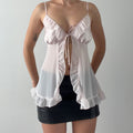 Dentelle Babydoll Ruffle Top | Made in USA | 12-14