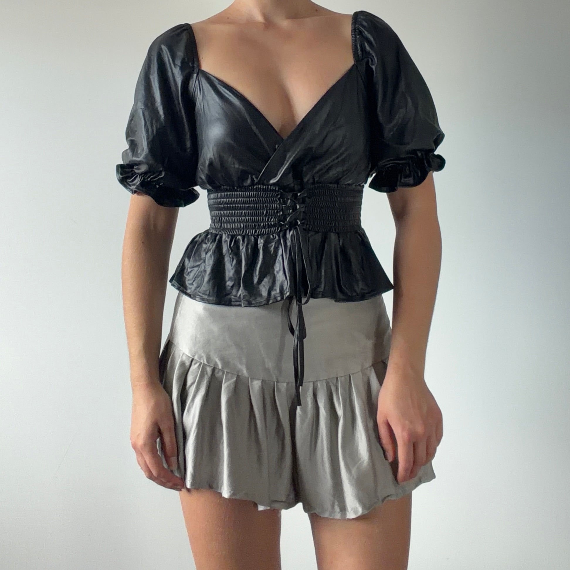 Chocolate U.S.A Milkmaid Top | S