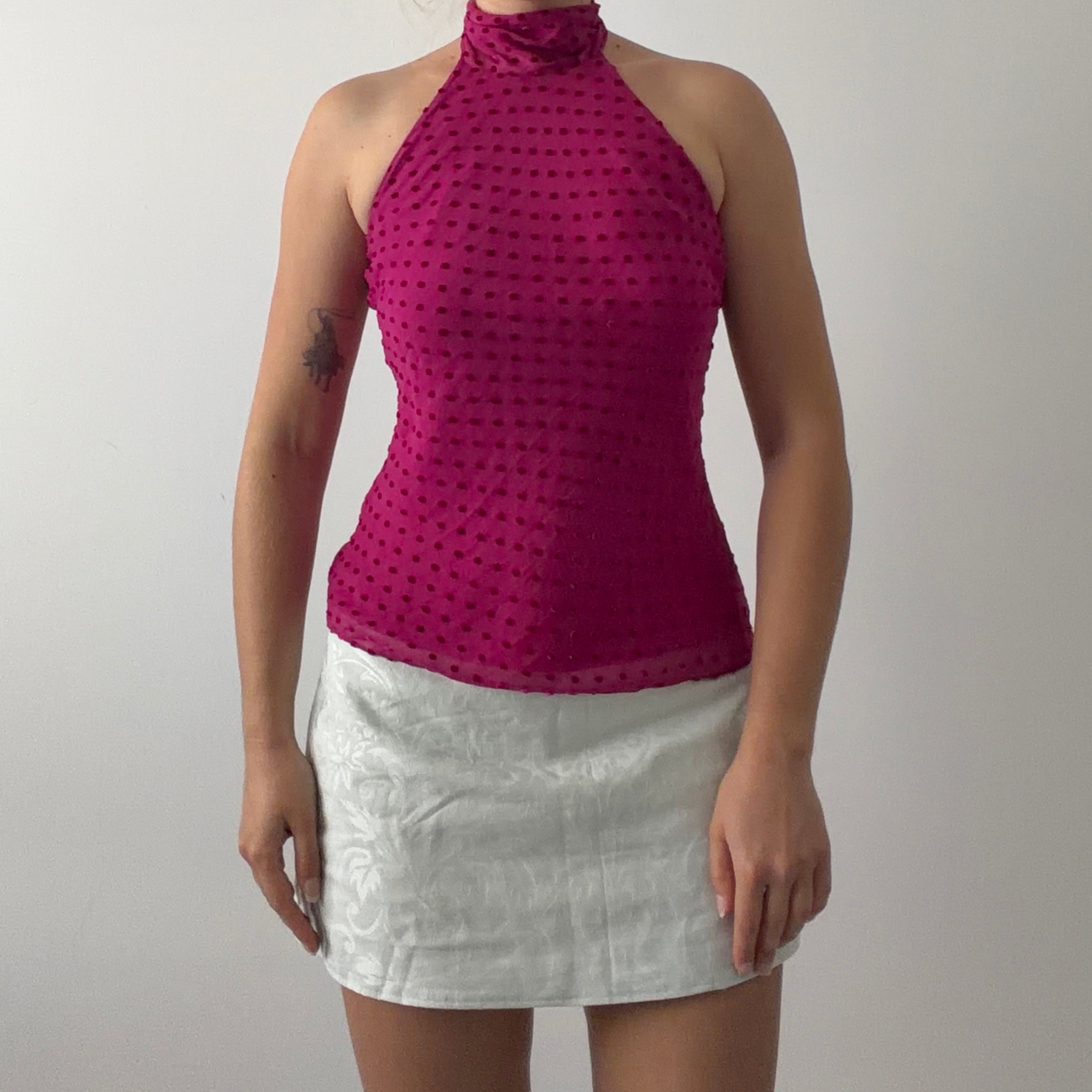 Mandolin Silk Halter Top | 6-8