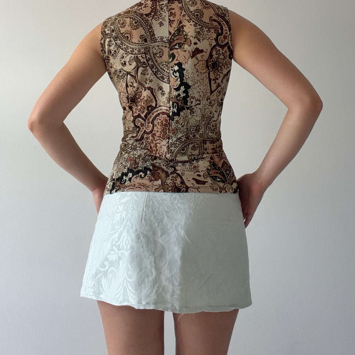 MKM Paisley Ruffle Cami | L