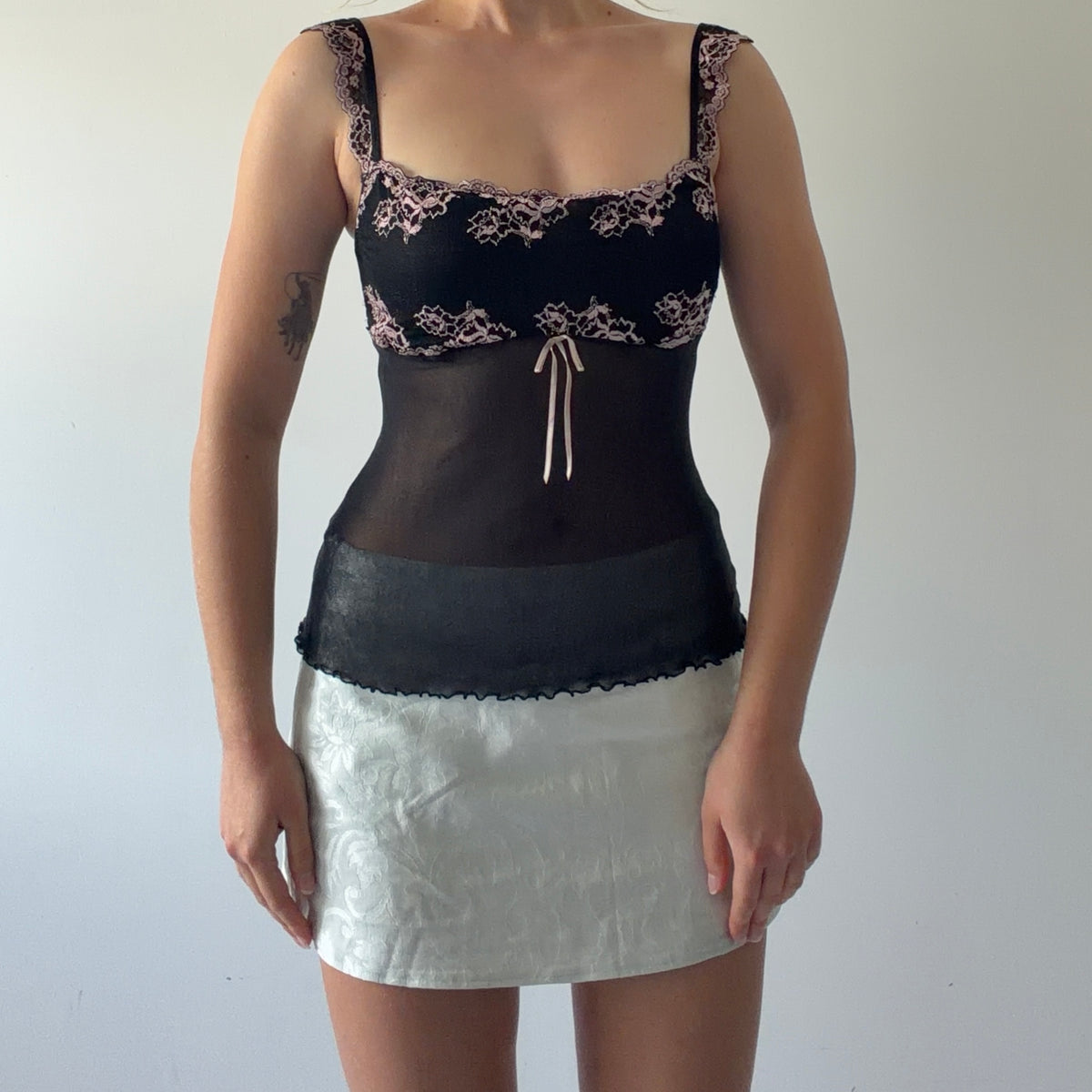 Gilligan & O'Malley Lace Cami | 6-8