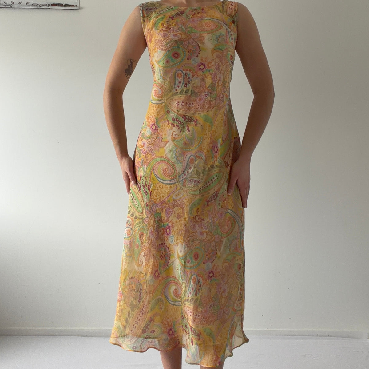 Dressbarn Paisley Midi Dress | L