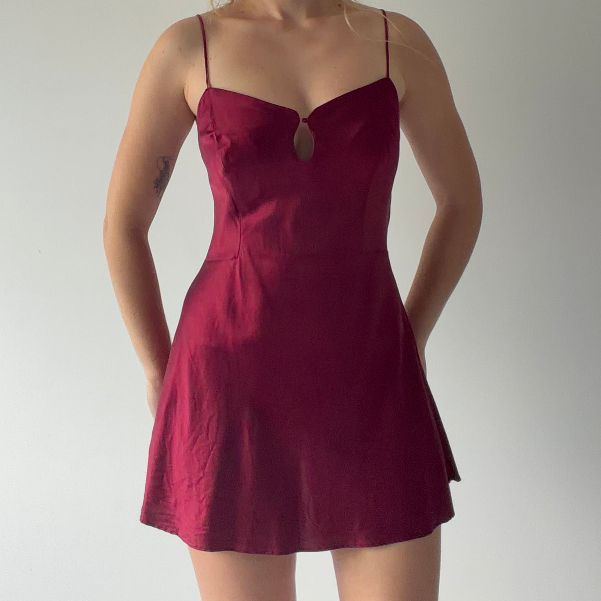 Victoria's Secret Silk Slip | Burgundy | S
