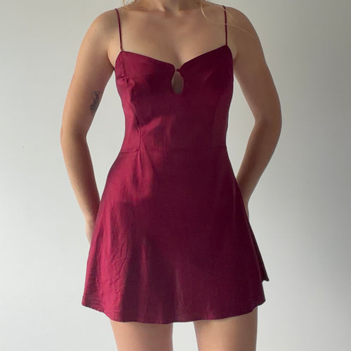 Victoria's Secret Silk Slip | Burgundy | S