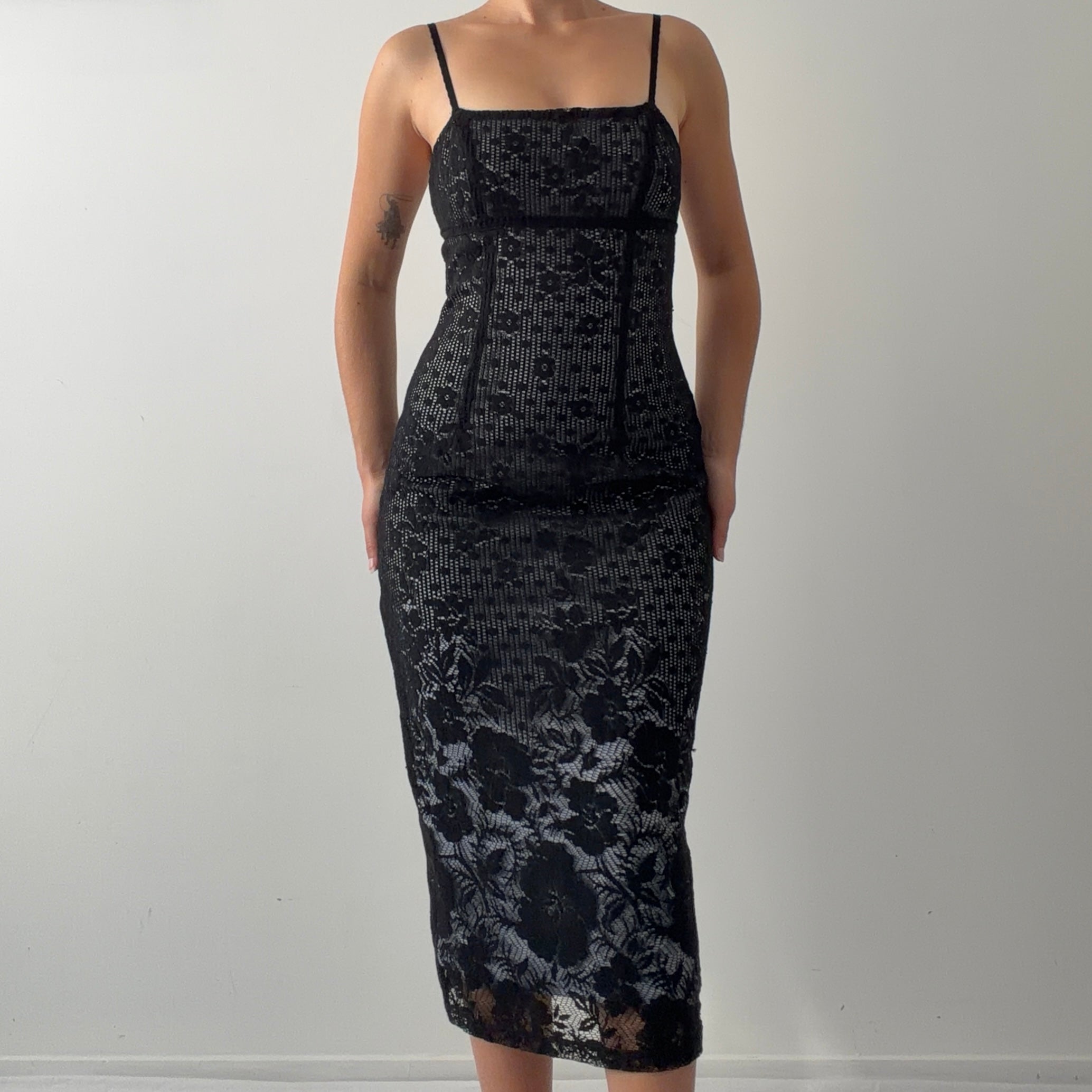 Tightrope Lace Midi Dress | Made in AU | S